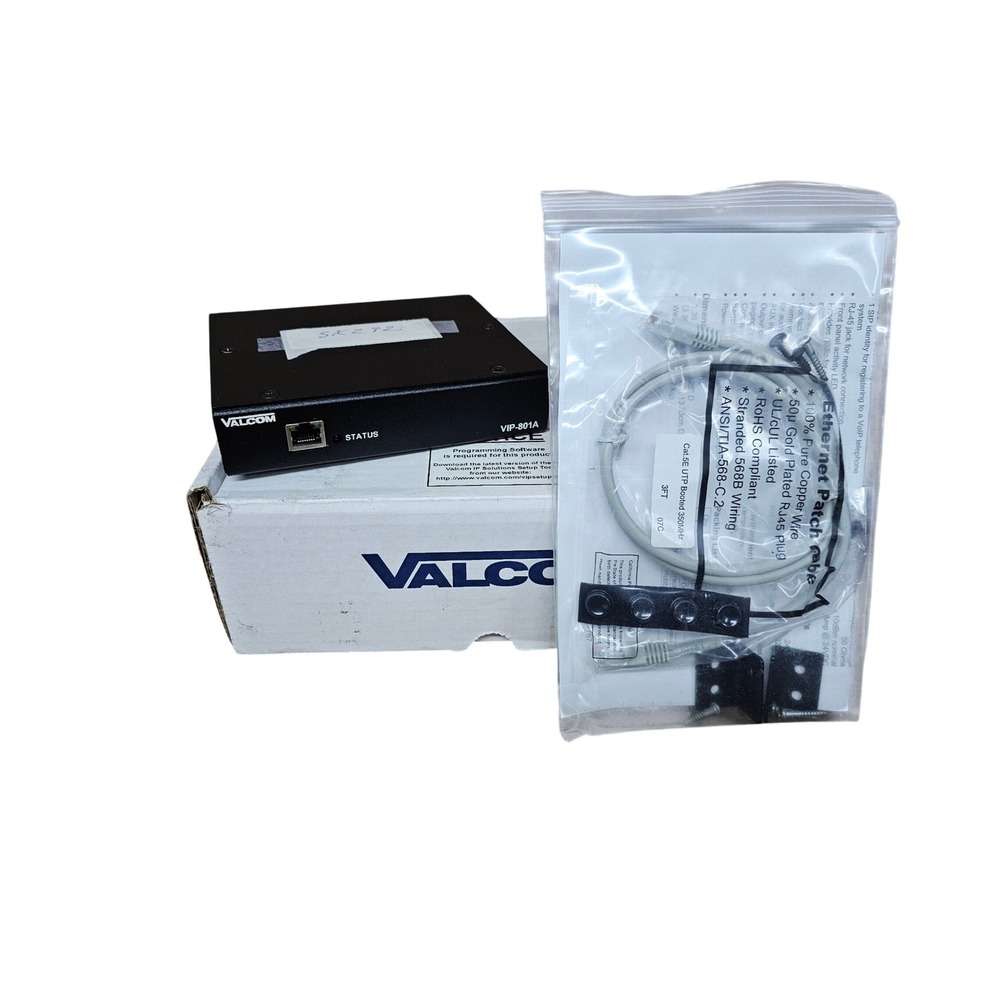 Valcom VIP-801A Networked Audio Port OS Black Solid IP Paging Gateway NEW